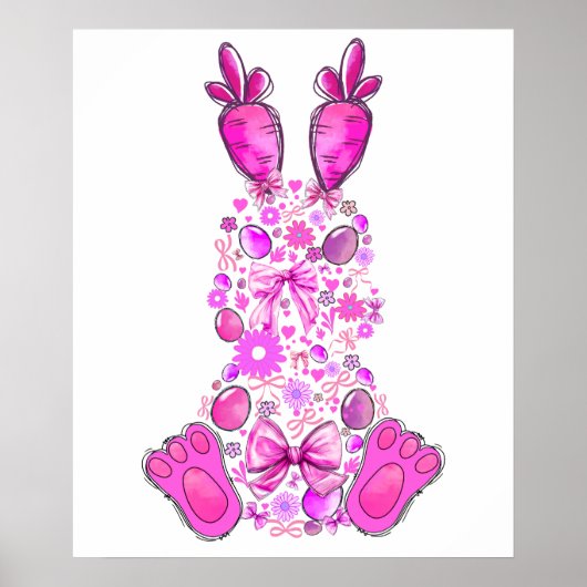 rabbit, retro, vintage poster (Voorkant)