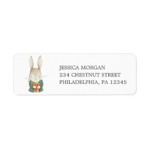  Rabbit Return Address Label