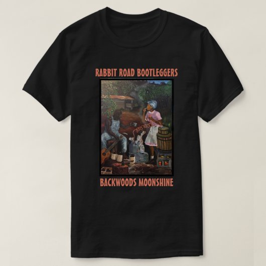 RABBIT ROAD BOOTLEGGERS WHISKEY NOG STEEDS T-SHIRT (Design voorkant)