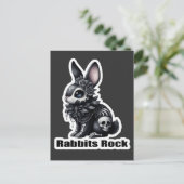 Rabbit Rock Briefkaart (Staand voorkant)