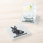 Rabbit Rock Glazen Onderzetter (Schuin)