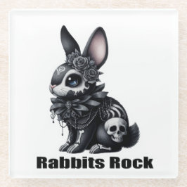 Rabbit Rock Glazen Onderzetter