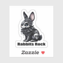 Rabbit Rock Sticker