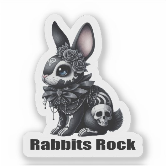 Rabbit Rock Sticker (Voorkant)