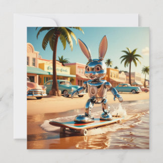 Rabbit Roller schaatsen op het strand Kaart