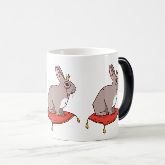 Rabbit Royalty Magische Mok (Voorkant rechts)