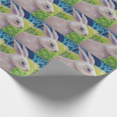 RABBIT SERIEUS WRAPPERPAPIER CADEAUPAPIER (Hoek)