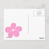 Rabbit Shape op Yellow Polka Dots Background Briefkaart (Achterkant)