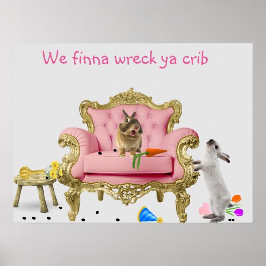 Rabbit Shenanigans Poster (Voorkant)