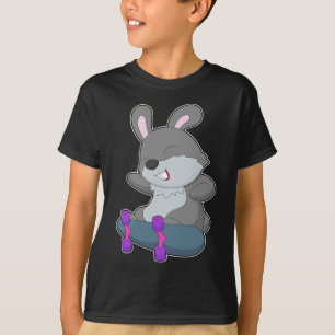 Rabbit Skater Skateboard T-shirt