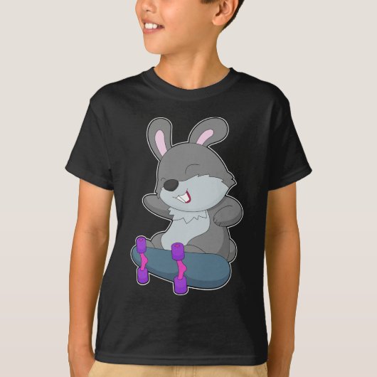 Rabbit Skater Skateboard T-shirt (Voorkant)