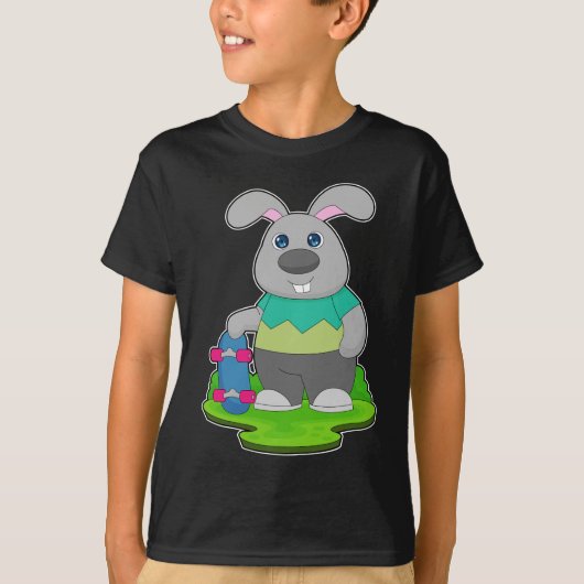 Rabbit Skater Skateboard T-shirt (Voorkant)