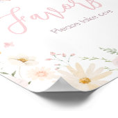 Rabbit Somebunny Baby shower Favors Poster (Hoek)