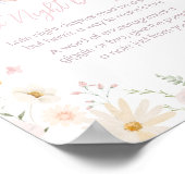 Rabbit Somebunny Baby shower Late Night Luiers Poster (Hoek)