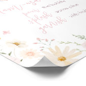 Rabbit Somebunny Baby shower Mom Osa Bar Poster (Hoek)