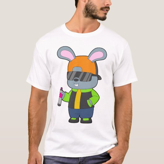 Rabbit Sprayer Spray can T-shirt (Voorkant)