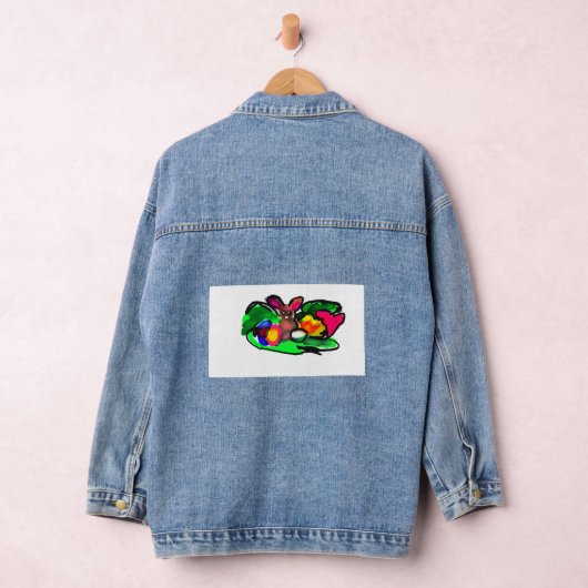Rabbit spring love denim jacket (Hangar)