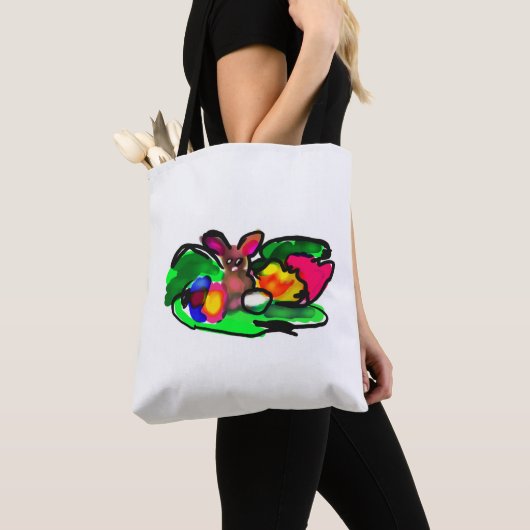Rabbit spring love tote bag (Dichtbij)