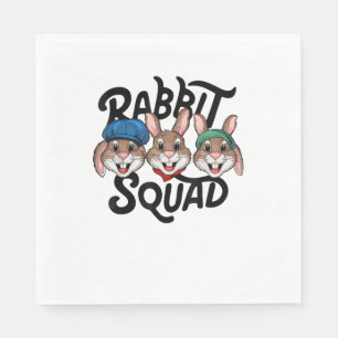 Rabbit Squad TShirt voor Rabbit Lover Shirt _ Cool Servet