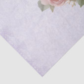Rabbit Surrounded by Pastel Flowers Cute Tissuepapier (Detail)