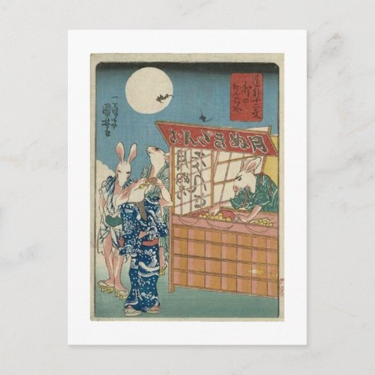 Rabbit Take-out Briefkaart (Voorkant)