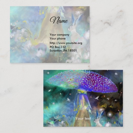 Rabbit Tales Visitekaartje (Voorkant / Achterkant)