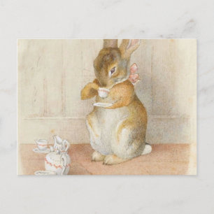 Rabbit Tea Party - Beatrix Potter Briefkaart