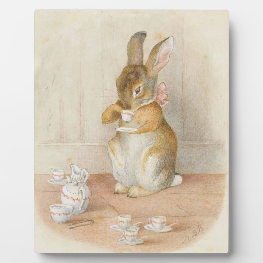 Rabbit Tea Party - Beatrix Potter Fotoplaat (Voorkant)