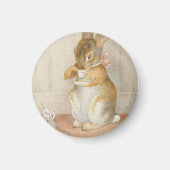 Rabbit Tea Party - Beatrix Potter Magneet (Voorkant)