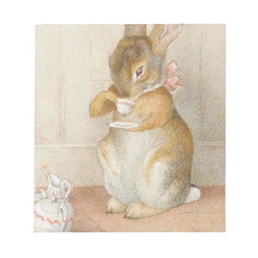 Rabbit Tea Party - Beatrix Potter Notitieblok (Voorkant)