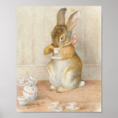 Rabbit Tea Party - Beatrix Potter Poster (Voorkant)