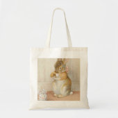 Rabbit Tea Party - Beatrix Potter Tote Bag (Voorkant)