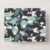 Rabbit Tea Party Pattern III All In One Uitnodiging (Achterkant)