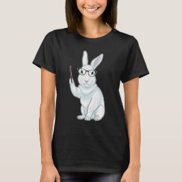 Rabbit Teacher Pointer T-shirt