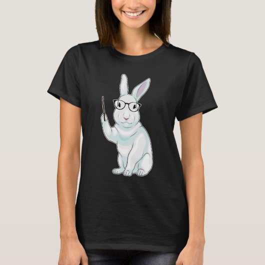 Rabbit Teacher Pointer T-shirt (Voorkant)