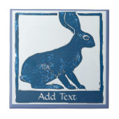 Rabbit Tegel, tekst toevoegen Tegeltje (Voorkant)