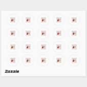 Rabbit Thatch Abstract Jeff Hankamer Artjunkhaus Ronde Sticker (Vel)