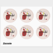 Rabbit Thatch Abstract Jeff Hankamer Artjunkhaus Ronde Sticker (Vel)