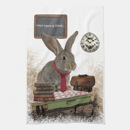 rabbit theedoek (Verticaal)