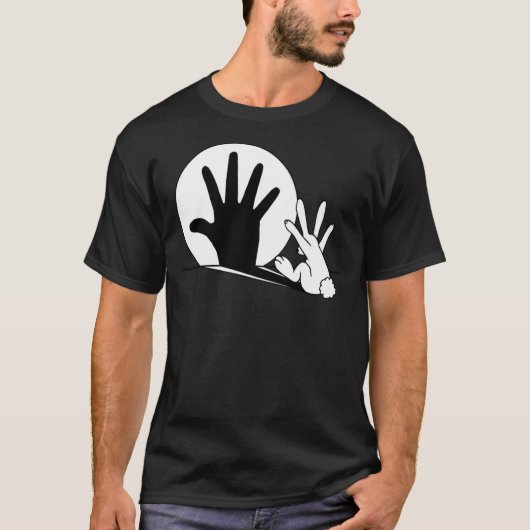 Rabbit Trek Hand Shadows Classic T-Shirt (Voorkant)