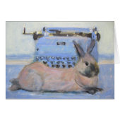 Rabbit & Type writer (Voorkant Horizontaal)