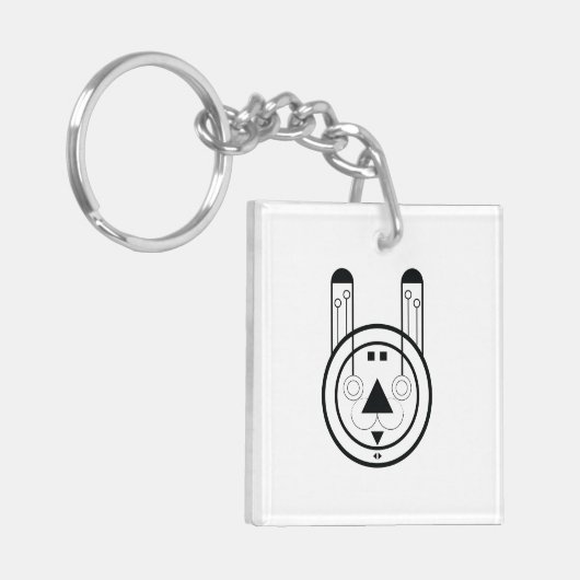 Rabbit Usagi Zodiac Sign Sleutelhanger (Voorkant Links)