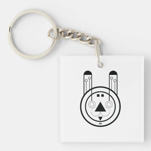 Rabbit Usagi Zodiac Sign Sleutelhanger (Voorkant)