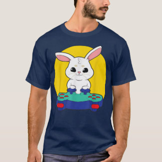 Rabbit Video Games Gaming Gamer T-shirt