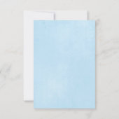  Rabbit Virtual Baby shower Invitation Boy Kaart (Achterkant)