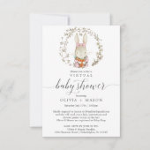  Rabbit Virtual Baby shower Invitation Kaart (Voorkant)