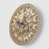 Rabbit Wall Clock Grote Klok (Hoek)