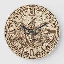 Rabbit Wall Clock Grote Klok