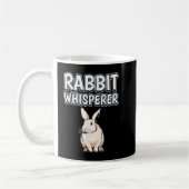 Rabbit Whisperer Funny Quote Rabbit Koffiemok (Links)