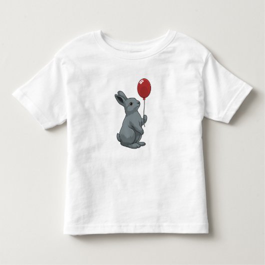 Rabbit with Balloon Kinder Shirts (Voorkant)